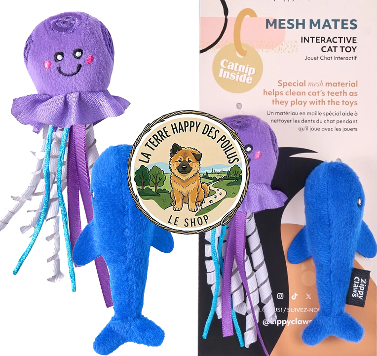 ZippyClaws® pour matou  - Méduse et Baleine